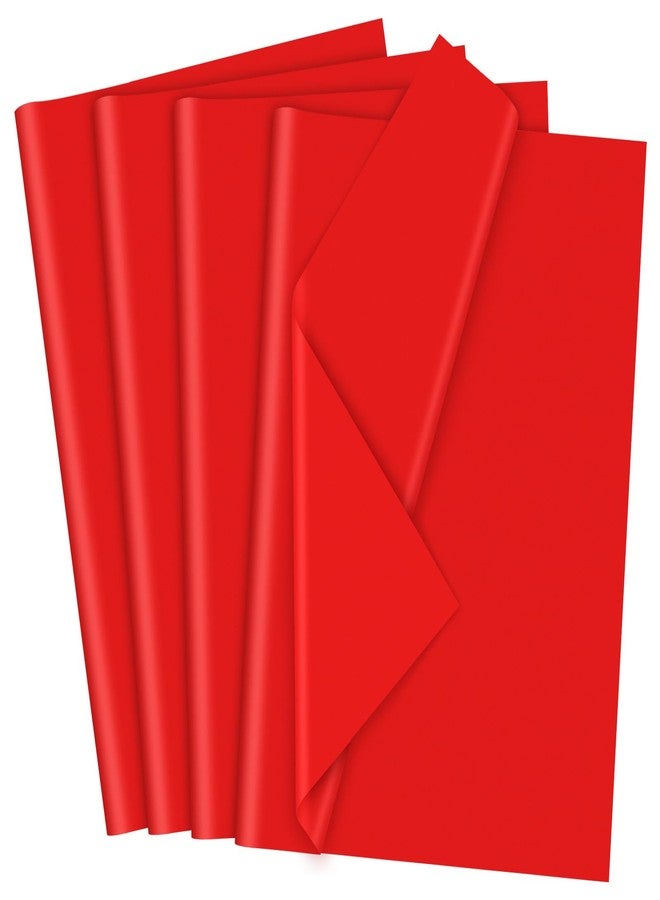 AORZIT 140 Sheets Red Tissue Paper Bulk for Gift Bag 20" x 14" Red Wrapping Tissue Paper Bulk for Gift Packaging Storage Moving Supplies Weddings Birthday Mother's Day DIY Project Crafts Decor - Image 1